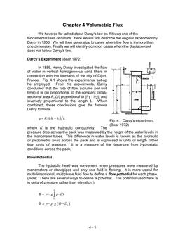 Chapter 4 Volumetric Flux