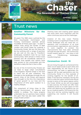 Trust News Another Milestone for the Community Forest