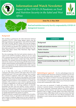 Information and Watch Newsletter Impact of the COVID-19 Pandemic on Food and Nutrition Security in the Sahel and West Africa