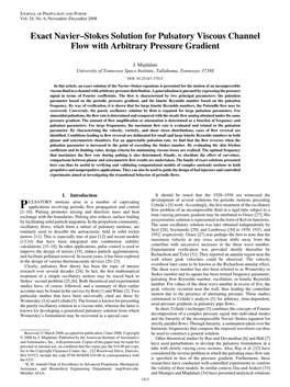 Exact Navier-Stokes Solution for the Pulsatory Viscous Channel Flow