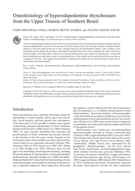 Osteohistology of Hyperodapedontine Rhynchosaurs from the Upper Triassic of Southern Brazil