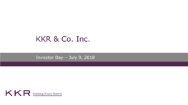 KKR Investor Day 2018