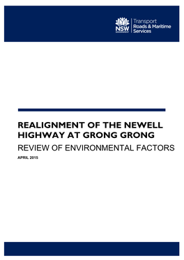 Grong Grong Review of Environmental Factors April 2015