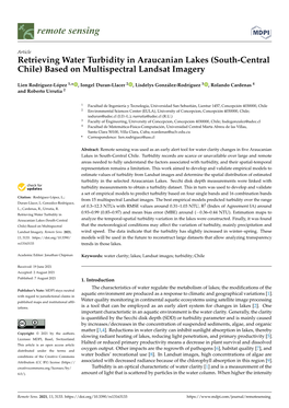 Retrieving Water Turbidity in Araucanian Lakes (South-Central Chile) Based on Multispectral Landsat Imagery