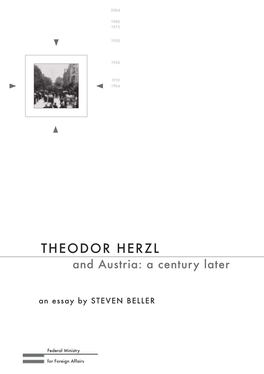 THEODOR HERZL and Austria: a Century Later