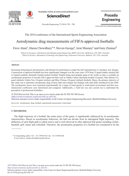 Aerodynamic Drag Measurements of FIFA-Approved Footballs