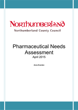 Pharmaceutical Needs Assessment April 2015