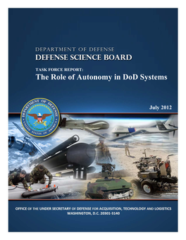 The Role of Autonomy in Dod Systems