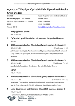 (Public Pack)Agenda Dogfen I/Ar Gyfer Y Pwyllgor Cydraddoldeb