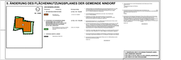 5. ÄNDERUNG DES FLÄCHENNUTZUNGSPLANES DER GEMEINDE NINDORF Mit Bescheid Vom Az.: - Mit Nebenbestimmungen Und Hinweisen - ZEICHENERKLÄRUNG: Genehmigt