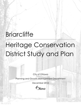 Briarcliffe Heritage Conservation District Study and Plan