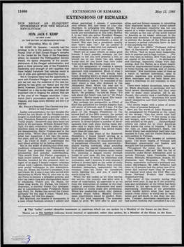 EXTENSIONS of REMARKS May 15, 1986 EXTENSIONS of REMARKS DON REGAN: an ELOQUENT Whose Patriotism I Esteem