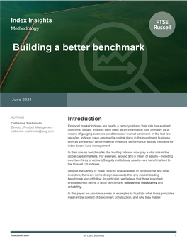 Building a Better Benchmark