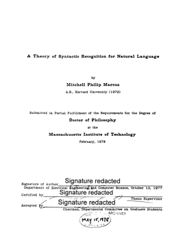 Signature Redacted ----- Chairman, Epartmental Committee on Graduate Students - - - /\Rr·· ''VE