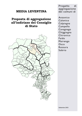 MEDIA LEVENTINA Dei Comuni Di