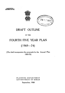 Draft Outline Fourth Five Year Plan