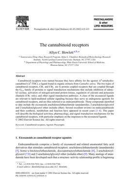 The Cannabinoid Receptors Allyn C