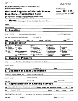 National Register of Historic Places Inventory Nomination Form 2