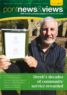Derek's Decades of Community Service Rewarded