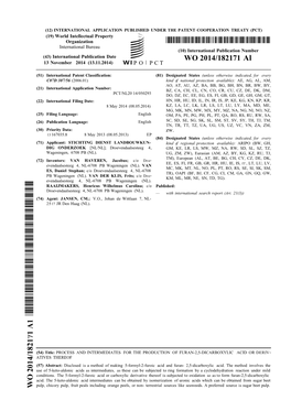 WO 2014/182171 Al 13 November 2014 (13.11.2014) P O P C T