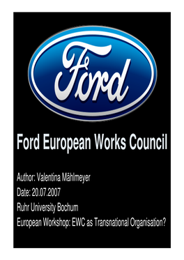 Ford European Works Council