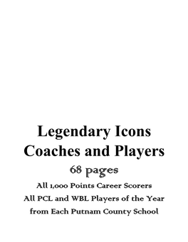 Legendary Icons Coaches and Players