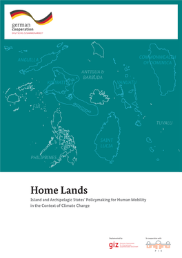 Home Lands Island and Archipelagic States’ Policymaking for Human Mobility in the Context of Climate Change