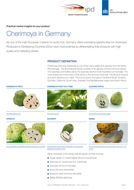 Cherimoya in Germany