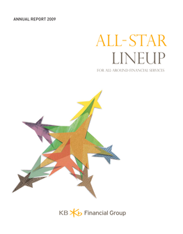 All- Star Lineup for All-Around Financial Services C O N T E N T S