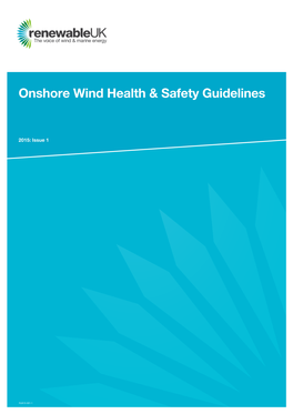 Onshore Wind Health & Safety Guidelines
