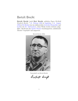 Bertolt Brecht