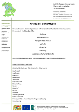 Katalog Der Elementtypen