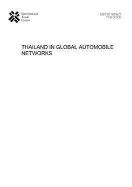 Thailand in Global Automobile Networks