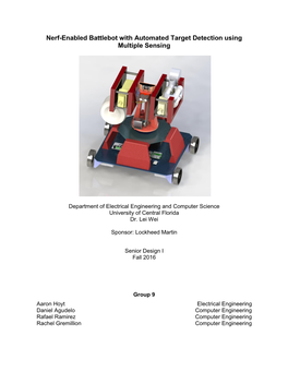 Nerf-Enabled Battlebot with Automated Target Detection Using Multiple Sensing