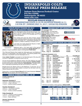 Adam Vinatieri Notes