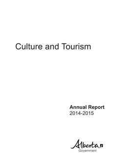 Annual Report 2014-2015 Note to Readers: Copies of the Annual Report Are Available on the Website ( Or by Contacting