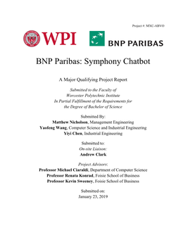 BNP Paribas: Symphony Chatbot