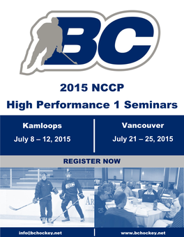 2015 NCCP High Performance 1 Seminars