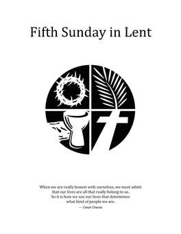 Fifth Sunday in Lent