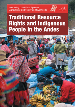 Traditional Resource Rights and Indigenous People in the Andes