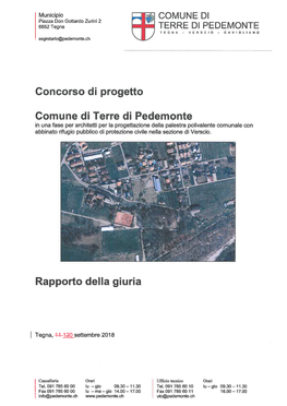 Concorso Di Progetto Rapporto Della Giuria