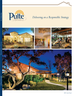 Pulte Homes Inc. Annual Report 2008