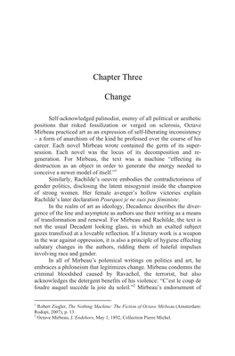 Chapter Three Change