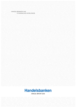 Annual Report 2006 Handelsbanken Has 615