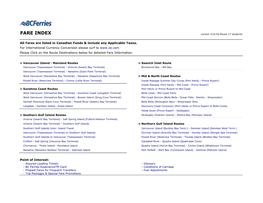 FARE INDEX Version #15-02 Route 17 Students