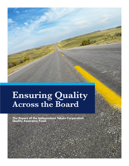 Ensuring Quality Across the Board
