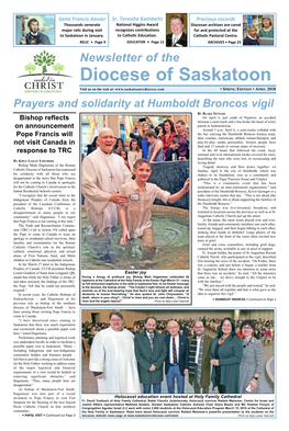 Diocesan Newsletter Is a Tabloid-Style Section C - Other Sources of News, Newspaper Published Twice a Year (Spring and Fall)