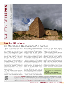 Les Fortifications De Marchand-Dessalines (1E Partie)