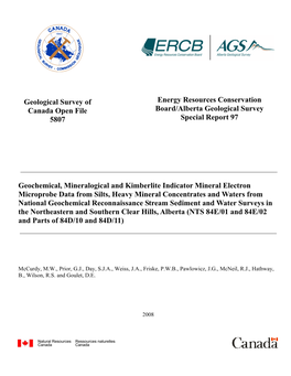 Geochemical, Mineralogical and Kimberlite Indicator Mineral