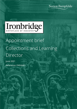 Appointment Brief Collections and Learning Director